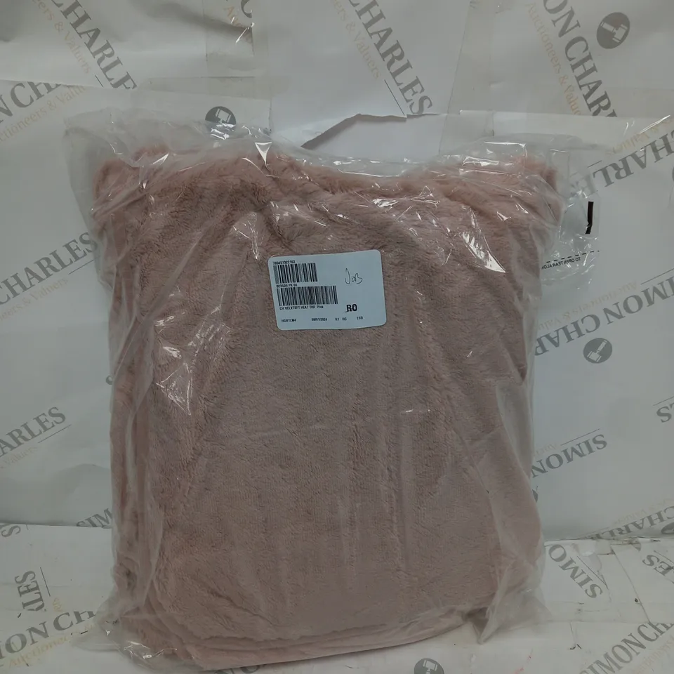 COZEE HOME VELVETSOFT HEATED THROW IN PINK