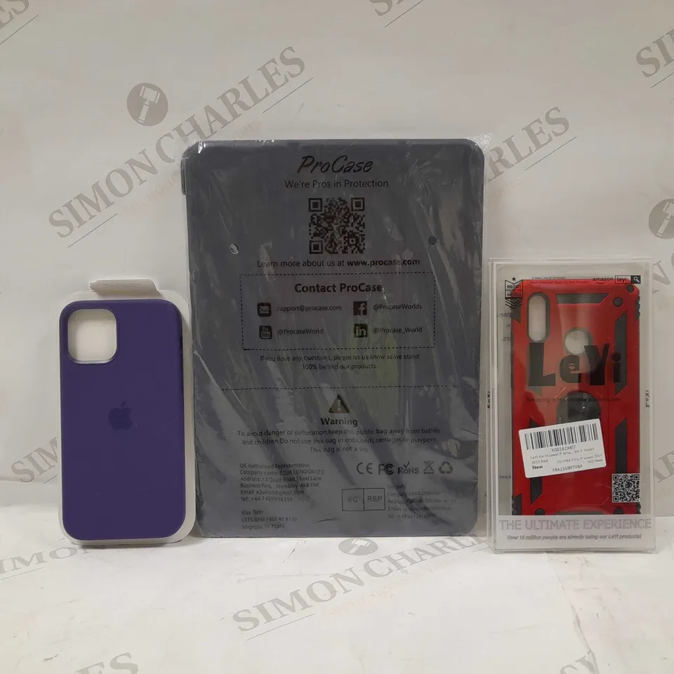 LOT OF APPROX 15 ASSORTED ITEMS TO INCLUDE-IPHONE CASE-IPAD CASE-WIRELESS CHARGER