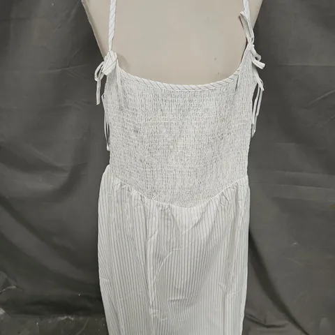 RENEE STUDIO EXCLUSIVE SHIRRED MIDI DRESS IN BLACK AND WHITE GINGHAM SIZE 22