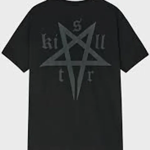 BRAND NEW BAGGED KILLSTAR DARK SURGE SHORT SLEEVE SHIRT IN BLACK - M