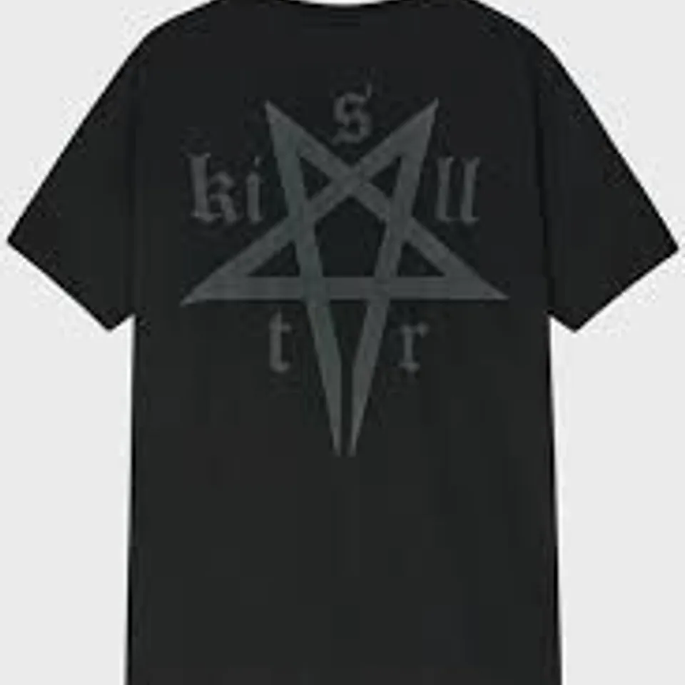 BRAND NEW BAGGED KILLSTAR DARK SURGE SHORT SLEEVE SHIRT IN BLACK - M
