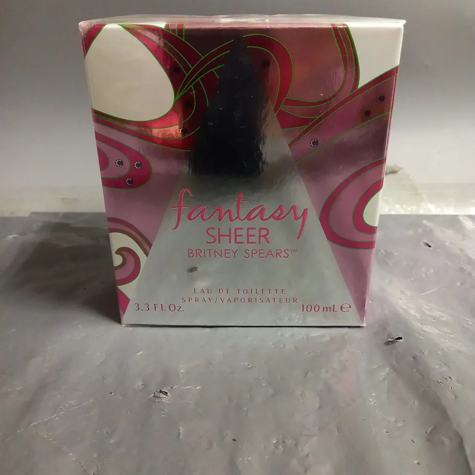 SEALED BOXED BRITNEY SPEARS FANTASY SHEER EAU DE TOILETTE 100ML