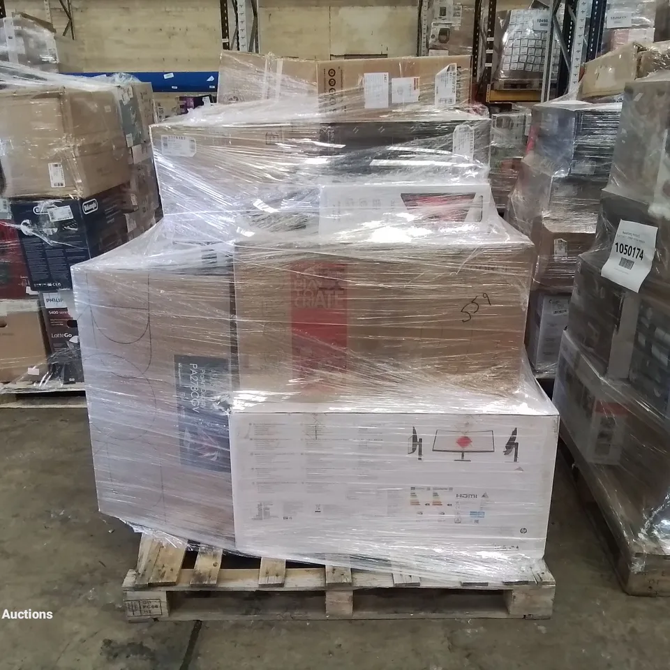 PALLET OF APPROXIMATELY 21 UNPROCESSED RAW RETURN MONITORS TO INCLUDE;