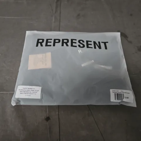 BAGGED REPRESENT OWNERS CLUB KIDS HOODIE – BLACK, UK 3-4Y