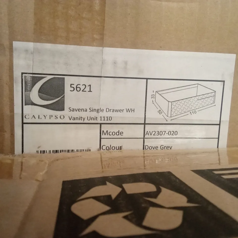 PALLET TO CONTAIN A CALYPSO SAVENA TALL BATHROOM UNIT AND DRAWER