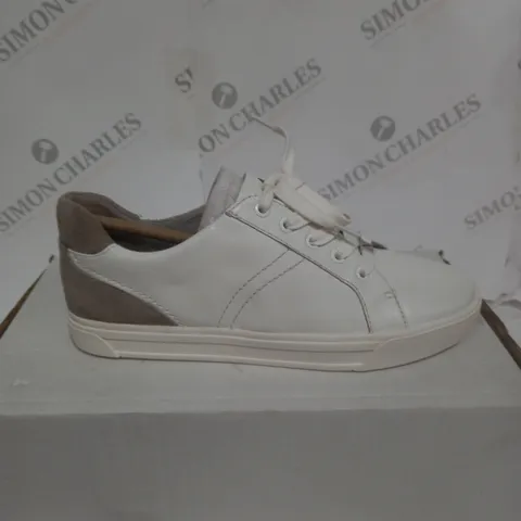 NATURALIZER ASTARA WIDE FIT LACE UP TRAINERS, WHITW, UK 6