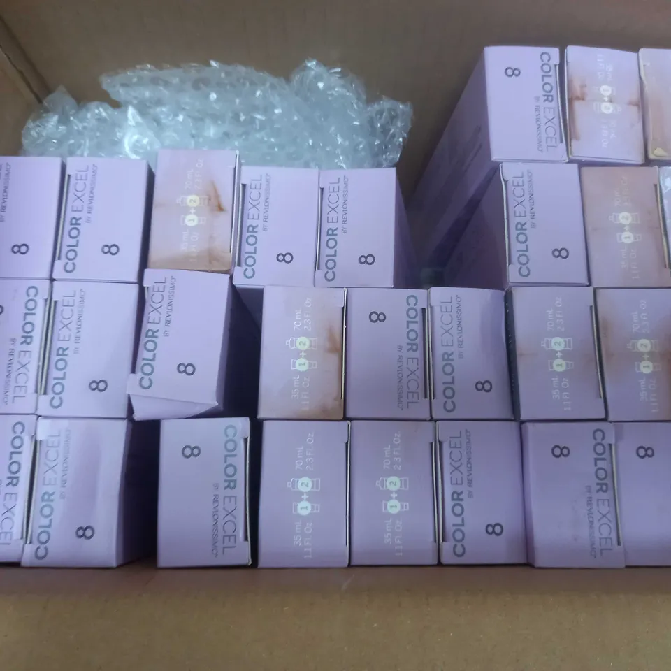 BOX OF APPROX 32 REVLONISSIMO COLOUR EXCEL TONE ON TONE GEL