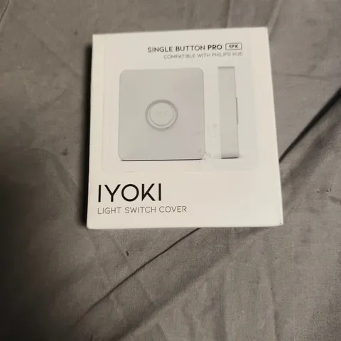 BOX OF APPROXIMATELY 8 ASSORTED ELECTRICAL ITEMS INCLUDING WORK TORCH AND LIGHT SWITCH COVER 