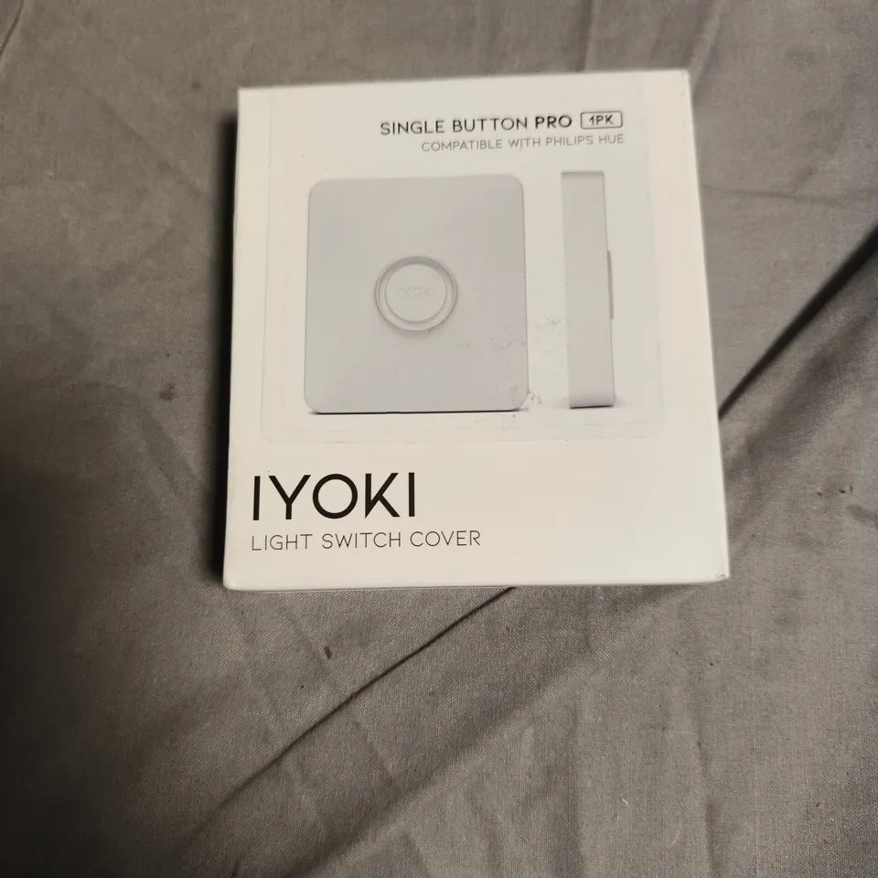 BOX OF APPROXIMATELY 8 ASSORTED ELECTRICAL ITEMS INCLUDING WORK TORCH AND LIGHT SWITCH COVER 