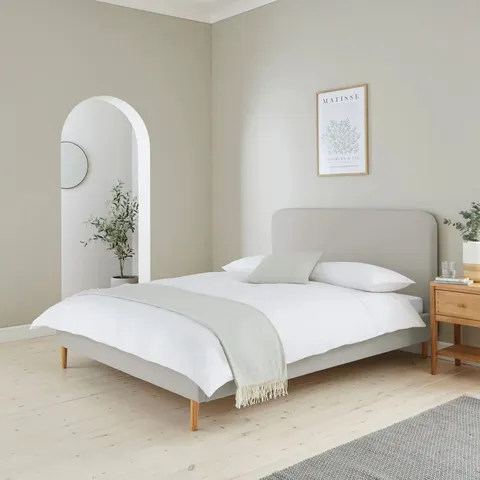 BOXED DUSK ASCOT BED FRAME - SINGLE, NATURAL (2 BOXES)