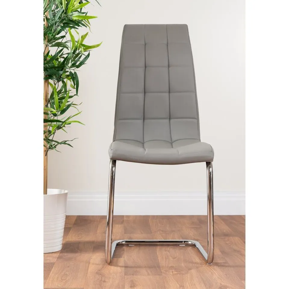 PAIR OF BOXED EUBANKS UPHOLSTERED DINING CHAIRS