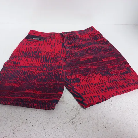 MOSCHINO LOGO-PRINT SHORTS – SIZE UNSPECIFIED