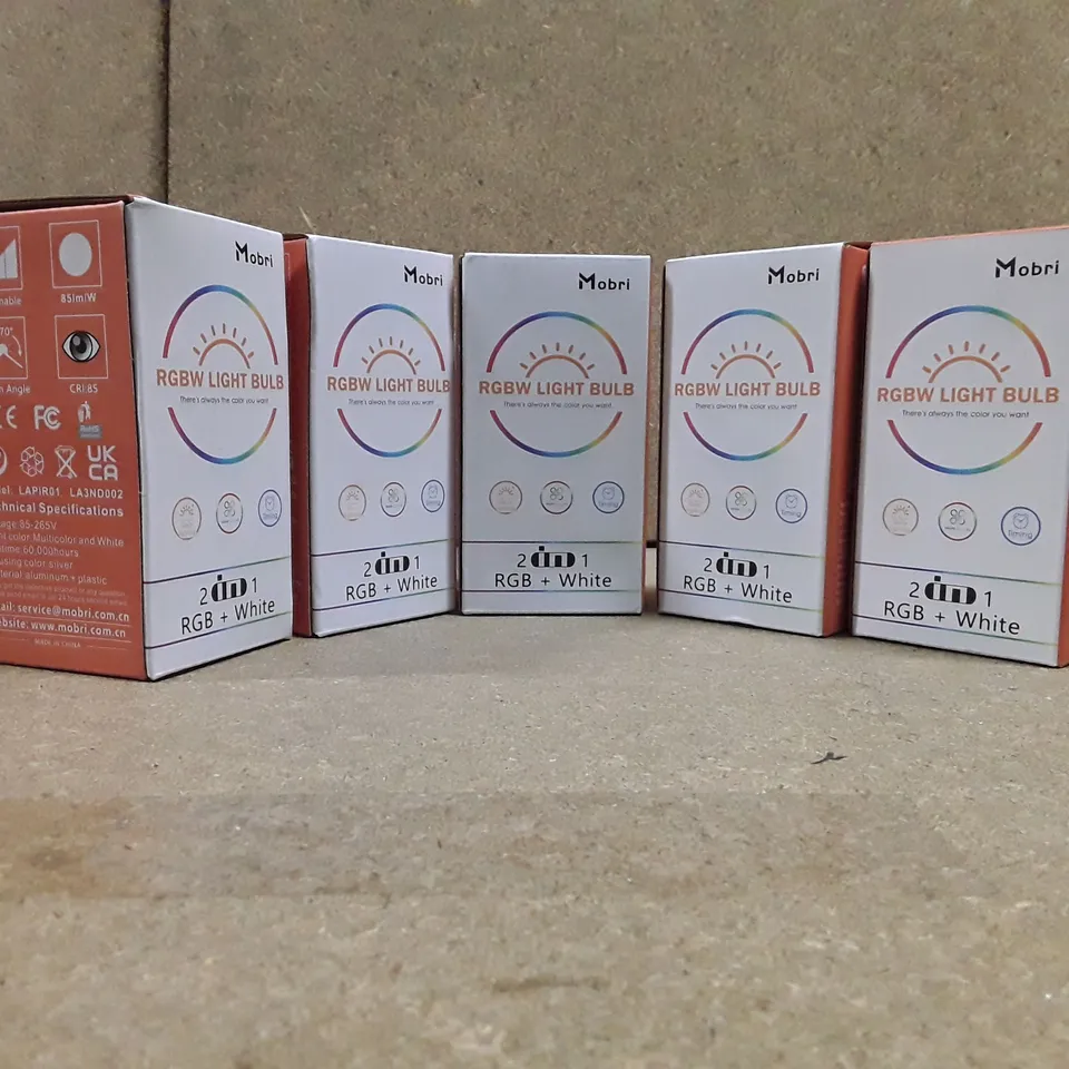 MORBI RGBW LIGHT BULBS x 5