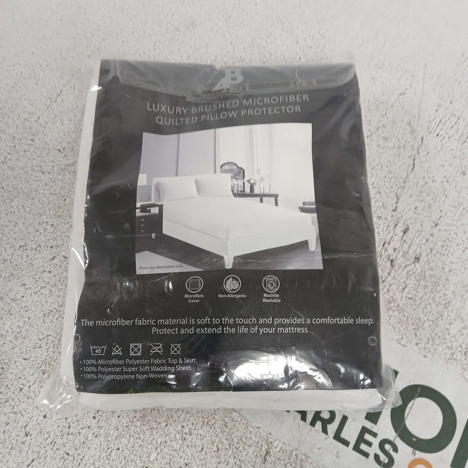 MICROFIBER LUXURY QUILTED PILLOW PROTECTOR – 48CM X 74CM + 15CM (APPROX)