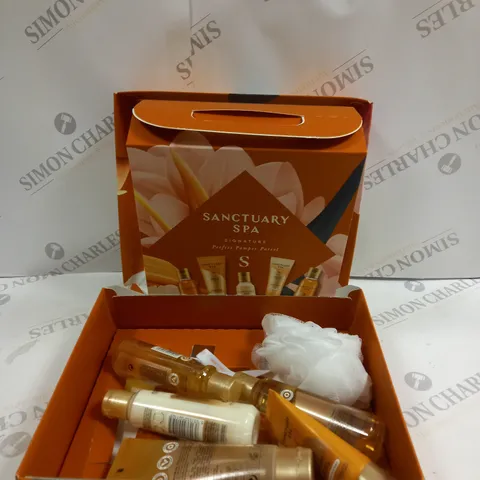 BOXED SANCTUARY SPA SIGNATURE PERFECT PAMPER PARCEL GIFT SET