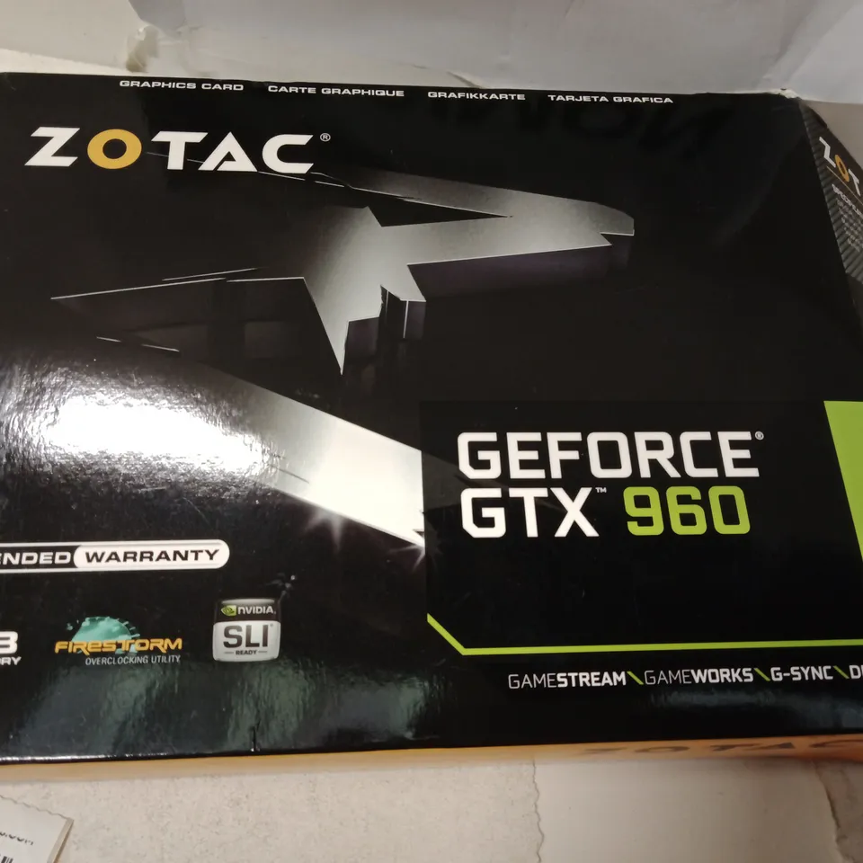 ZOTAC GEFORCE GTX 960 GRAPHICS CARD – 2GB, BOXED