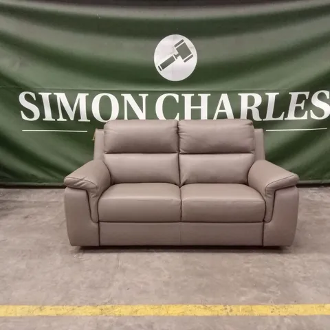 QUALITY DESIGNER ITALIAN MADE 2 SEATER LEATHER SOFA