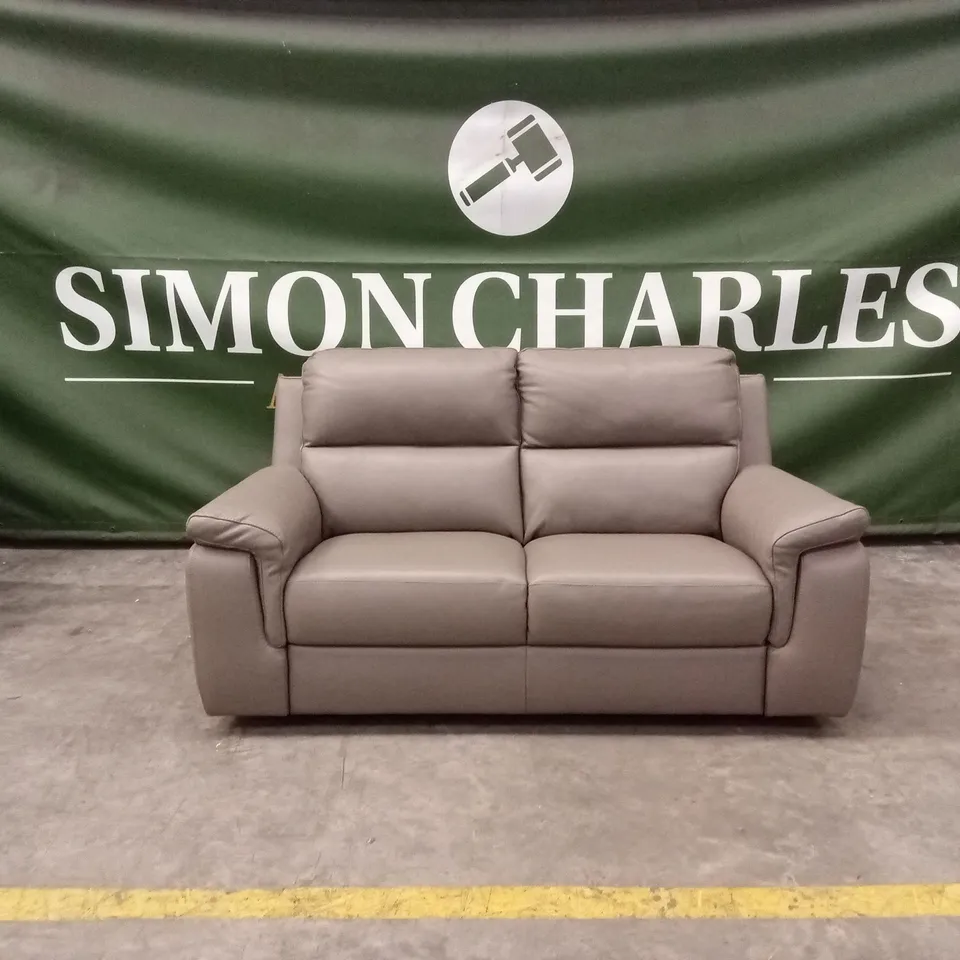 QUALITY DESIGNER ITALIAN MADE 2 SEATER LEATHER SOFA