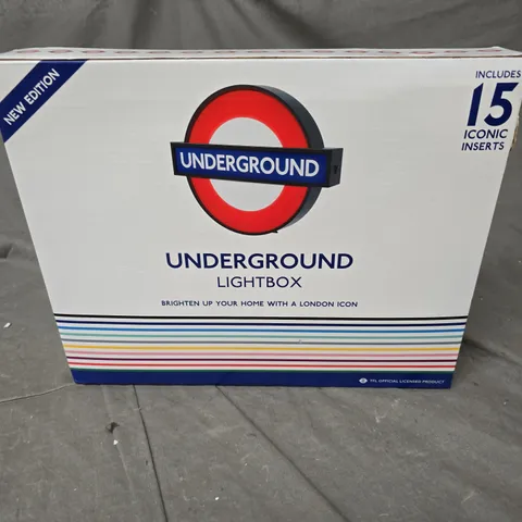 BOXED LONDON UNDERGROUND LIGHTBOX 