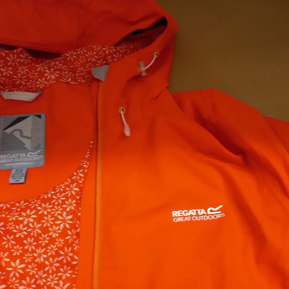 REGATTA HOODED ZIP THROUGH COAT - UK 16