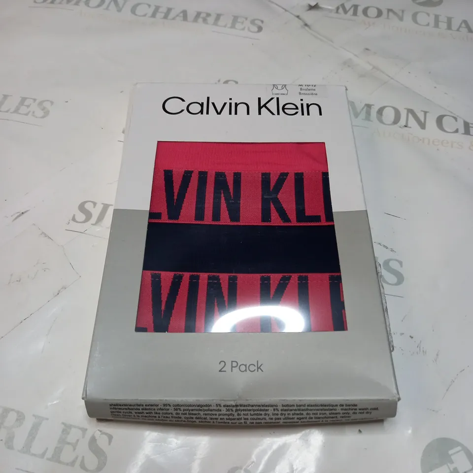 BOX OF 2 CALVIN KLEIN BRALETTE SIZE 10-12 