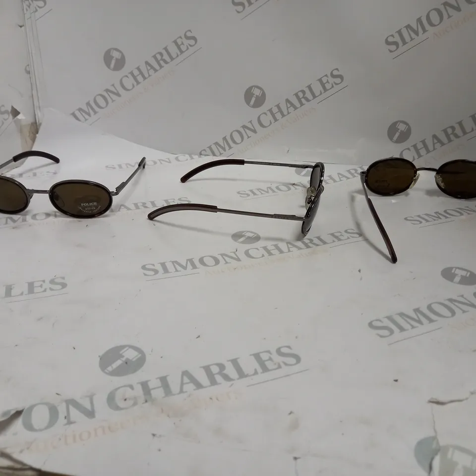 BOX OF APPROX 7 PAIRS OF POLICE 248 SUNGLASSES.