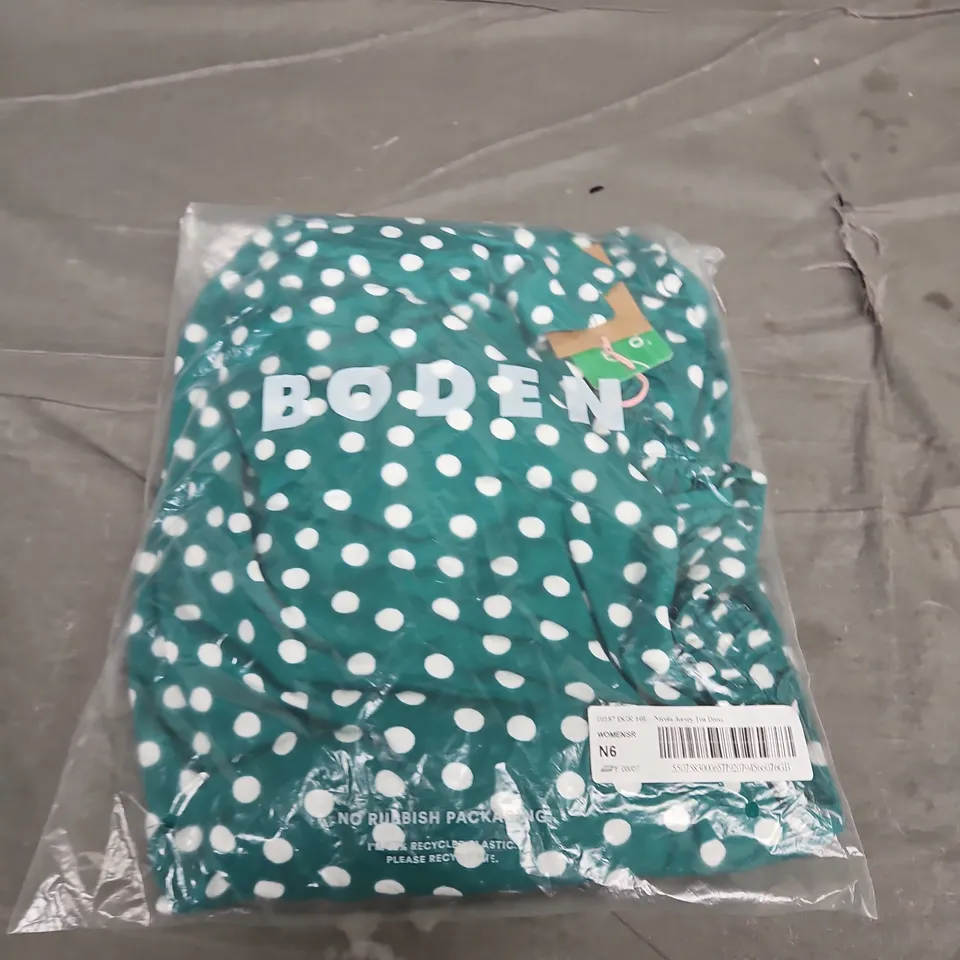 BAGGED BODEN NICOLA JERSEY TEA DRESS - SIZE 10L