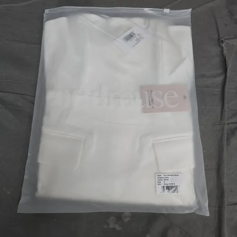 BAGGED THE ULTIMATE MUSE STRAPLESS DRESS β WHITE β SIZE S