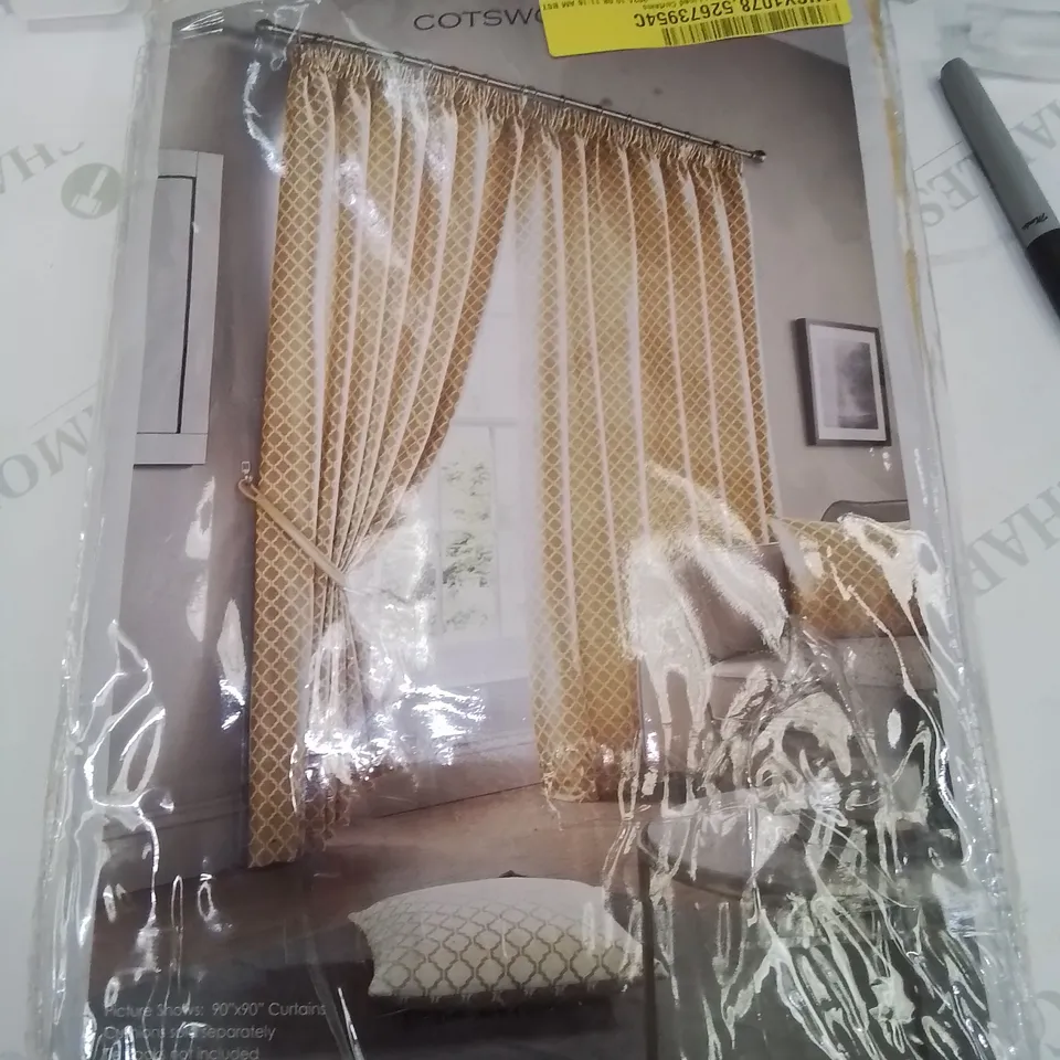 BAGGED DAREECE COTSWOLD ROOM DARKENING PENCIL PLEAT CURTAINS 
