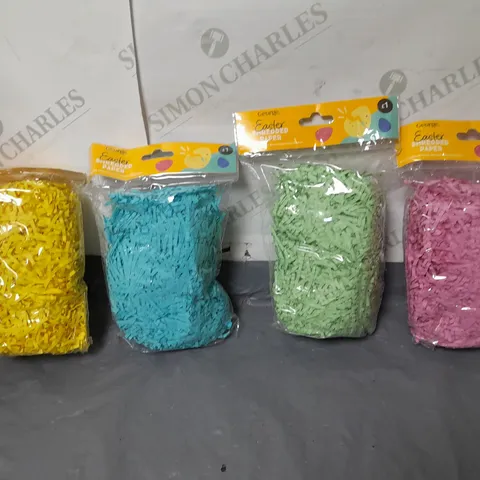 BRAND NEW BOXED GEORGE 12 PACKS OF EASTER SHREDDED PAPER