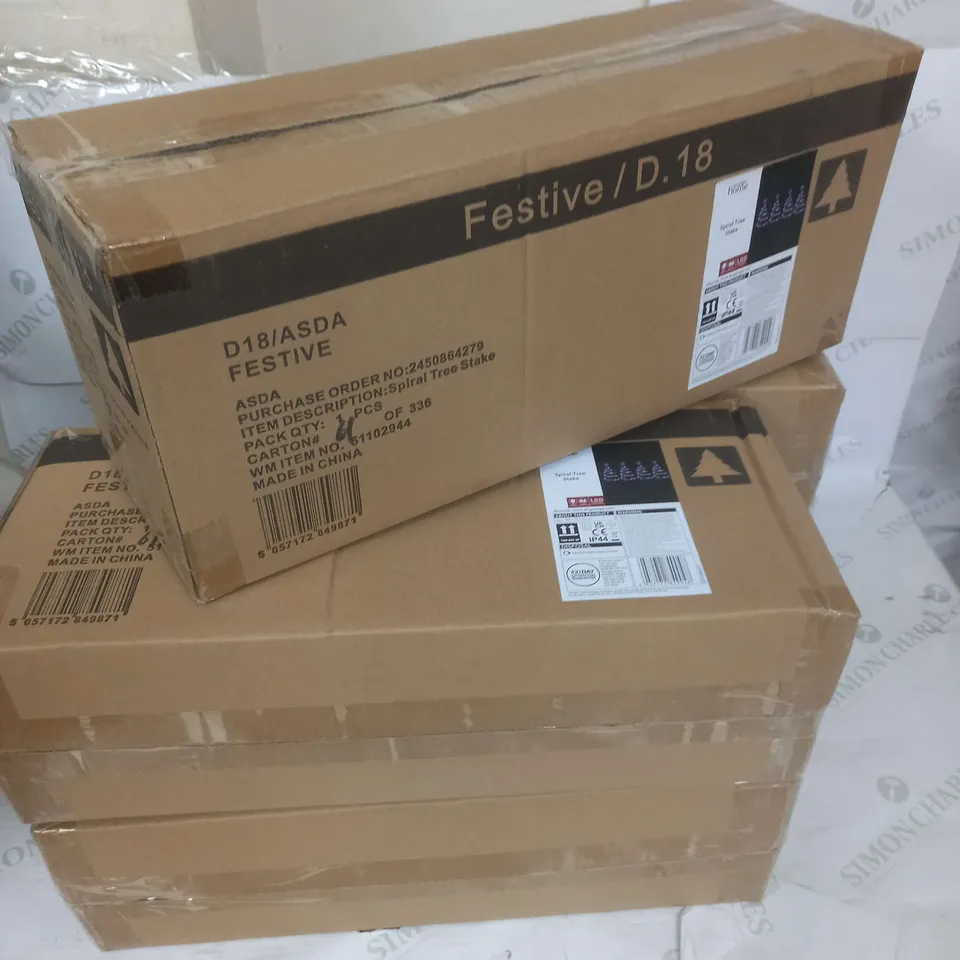 LOT OF 5 BOXED BRAND NEW SPIRAL TREE STAKE