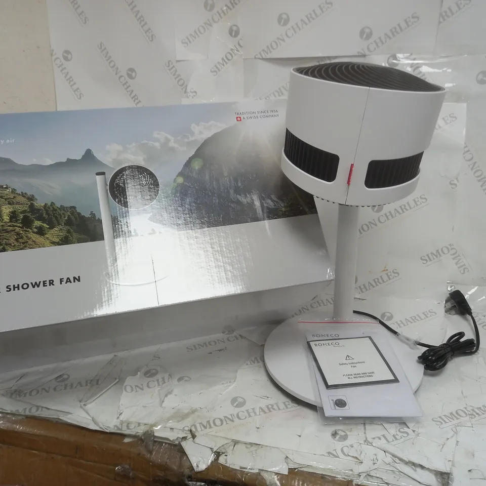 BOXED BONECO HEALTHY AIR - AIR SHOWER FAN WITH INSTRUCTIONS