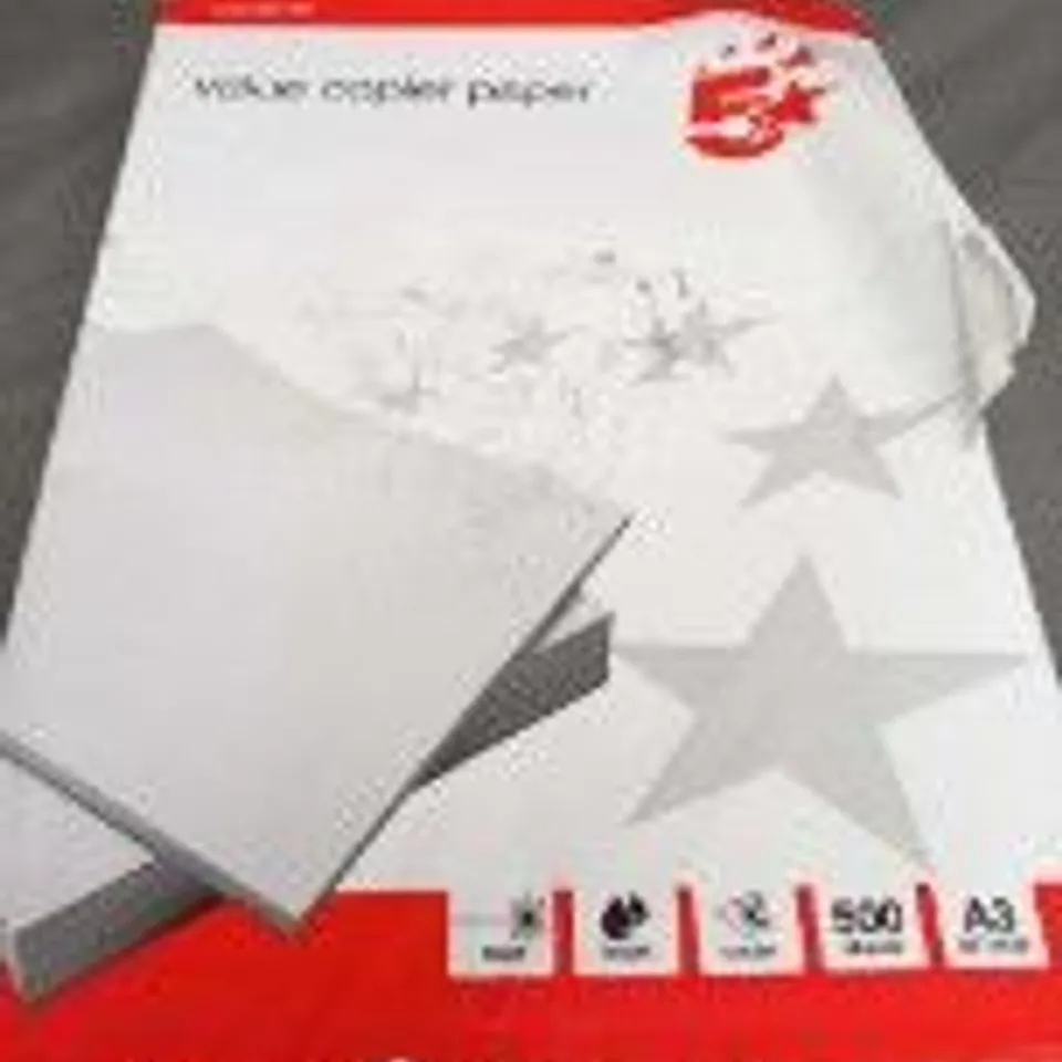 REAM OF 5STAR VALUE COPIER PAPER A3