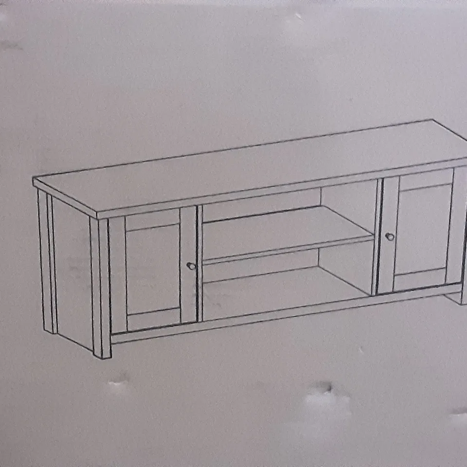 BOXED LANCASTER LARGE TV UNIT IN GREY 