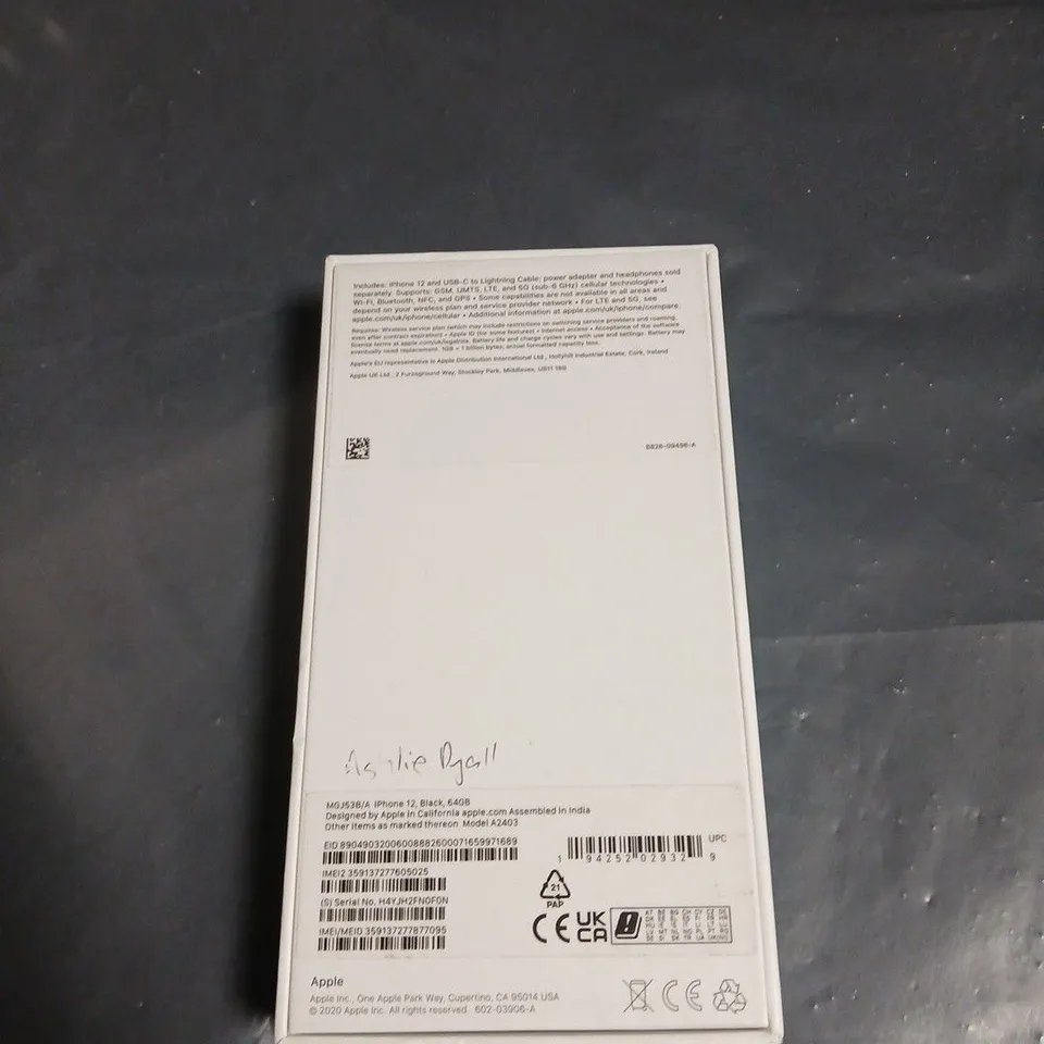 APPLE IPHONE 12 BLACK – BOXED