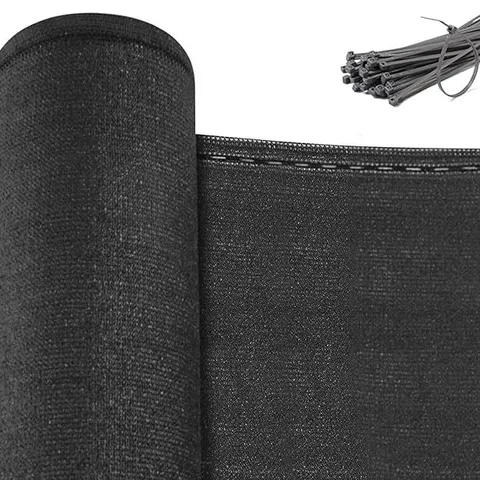 BOXED WOLTU PRIVACY SCREEN 1 X 10 M SHADE NET 280 G/M² HDPE FENCE WITH CABLE TIES TENNIS PRIVACY SCREEN WIND PROTECTION SUN PROTECTION FOR SPORTS