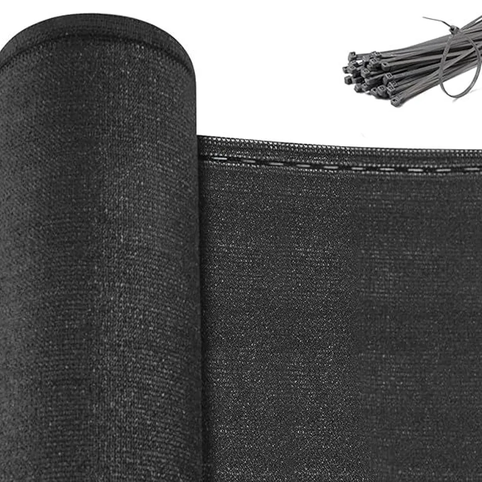 BOXED WOLTU PRIVACY SCREEN 1 X 10 M SHADE NET 280 G/M² HDPE FENCE WITH CABLE TIES TENNIS PRIVACY SCREEN WIND PROTECTION SUN PROTECTION FOR SPORTS