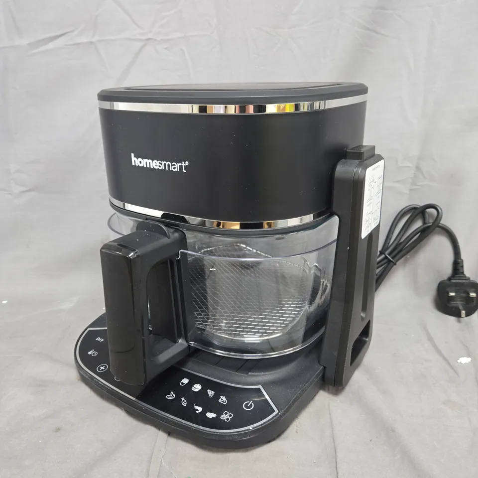 HOMESMART 2-IN-1 GLASS BOWL AIR FRYER