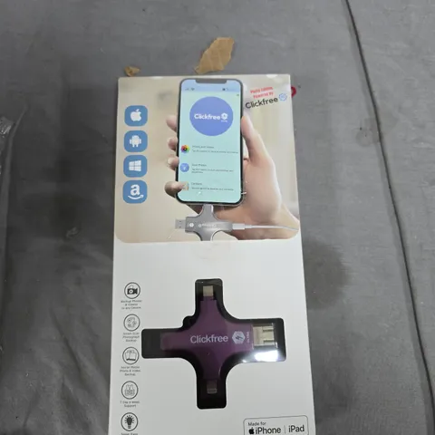 BOX OF APPROXIMATELY 10 ASSORTED ITEMS TO INCLUDE: UNIVERSAL PHOTO/VIDEO BACKUP SYSTEM AND ASHWOOD LEATHER WALLET