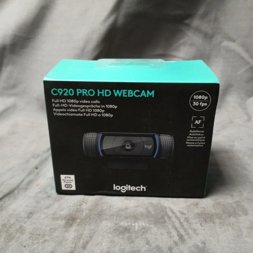 LOGITECH C920 PRO HD WEBCAM – BOXED AND SEALED