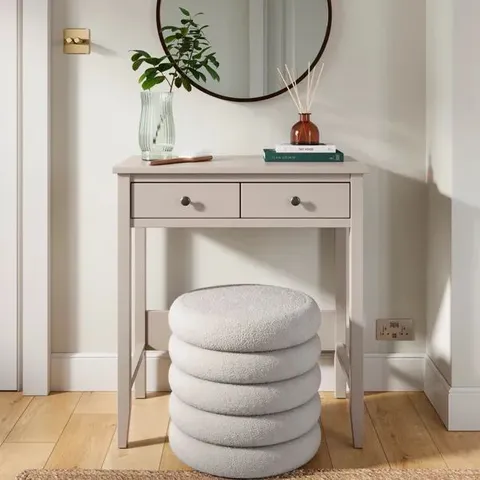 BOXED LYNTON 2 DRAWER COMPACT DRESSING TABLE