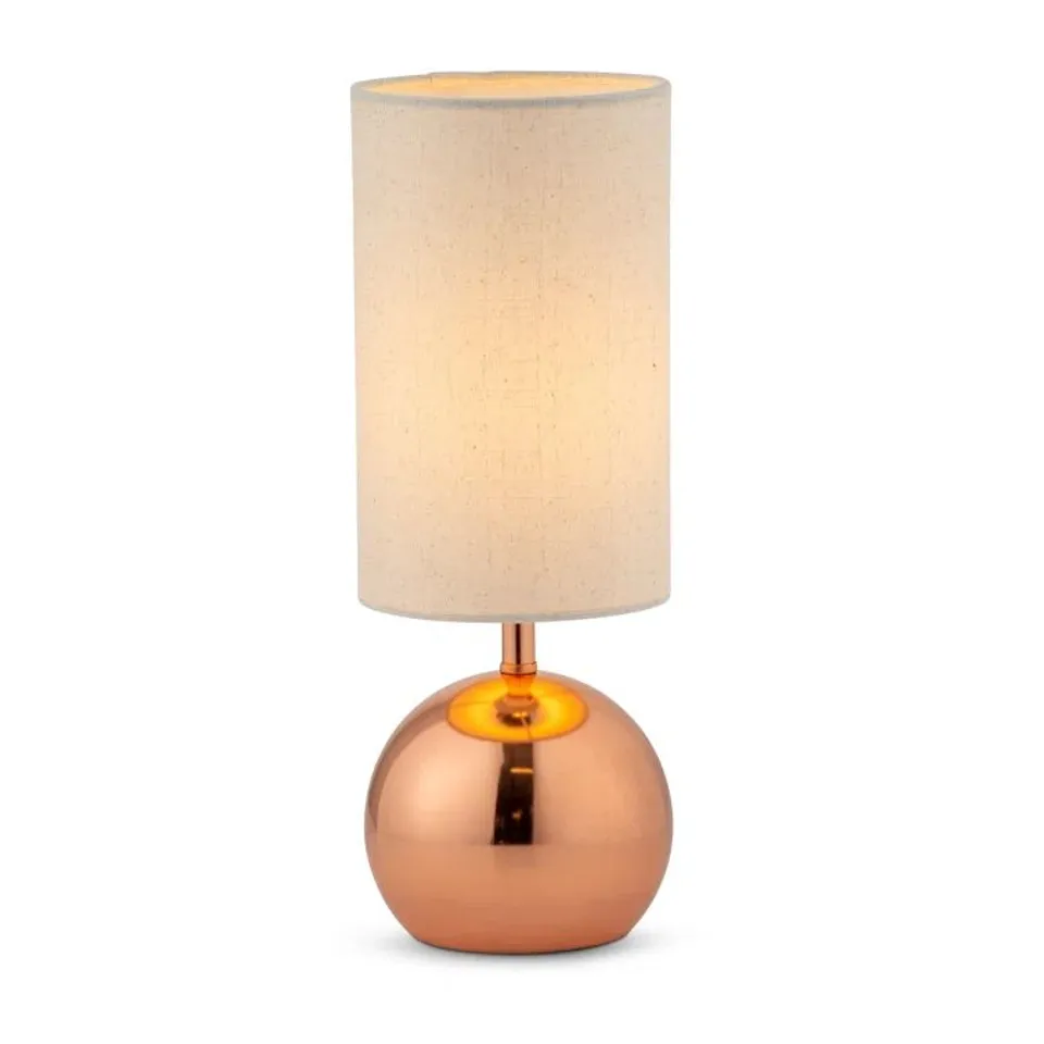 BOXED KYTALIN 31.5CM METAL TOUCH BALL BEDSIDE TABLE LAMP