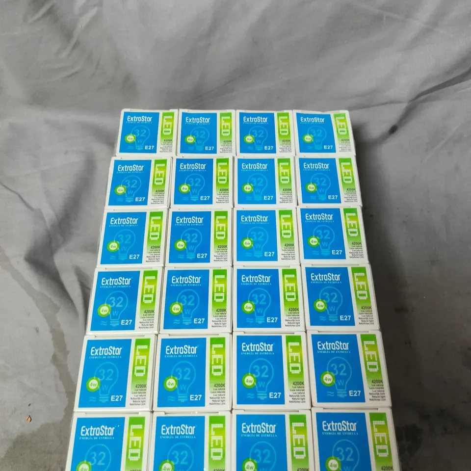 EXTRASTAR LED BULBS E27 4W 4200K – BULK LOT (APPROX. 20 BOXES)