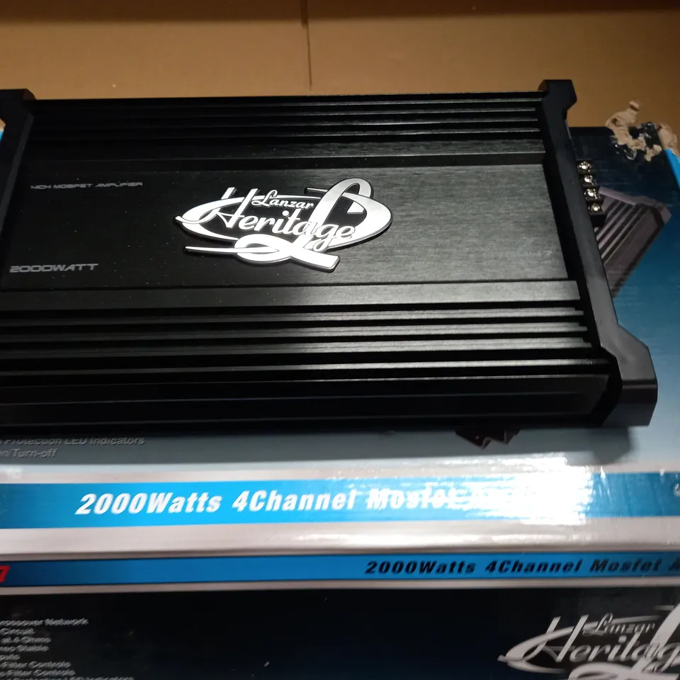 LANZAR HERITAGE HTG447 2000 WATTS 4-CHANNEL MOSFET AMPLIFIER