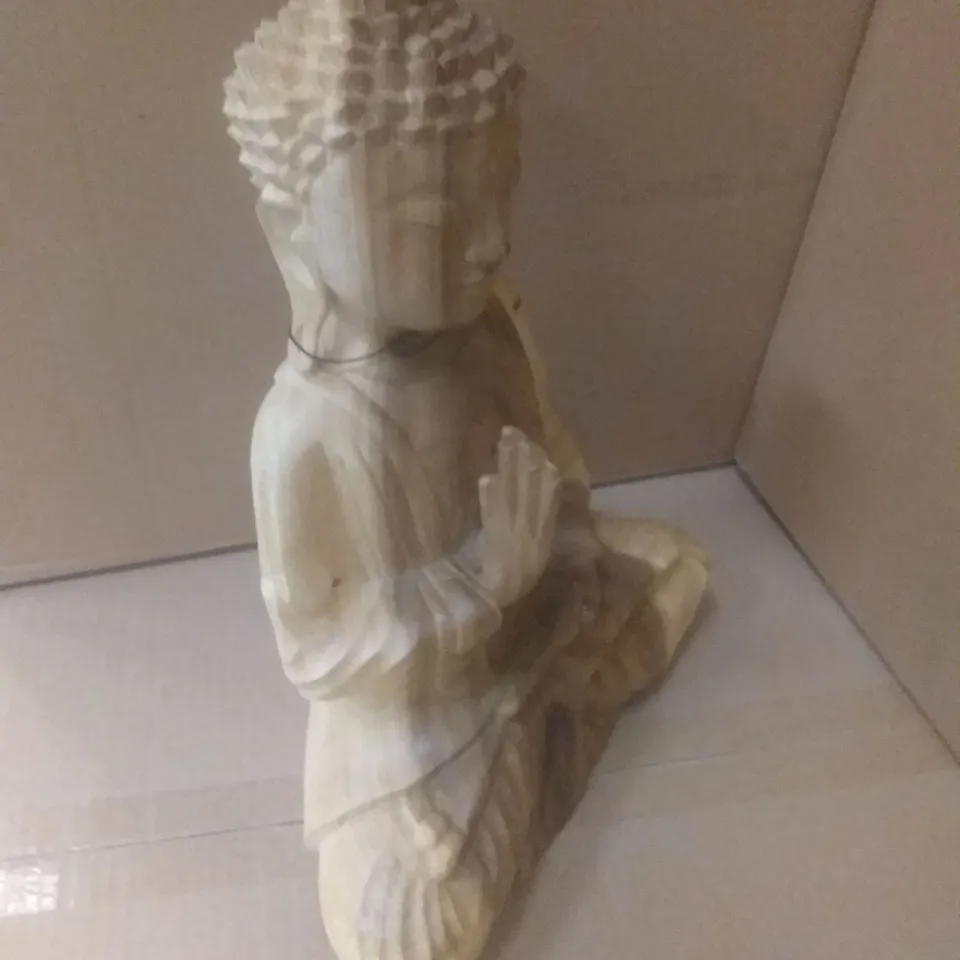 BRAND NEW BOXED x6 WOODEN BUDDHA 