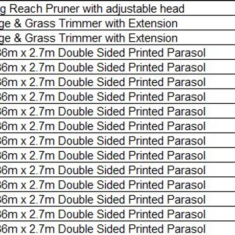 PALLET OF APPROXIMATELY 39 ASSORTED PRODUCTS TO INCLUDE;