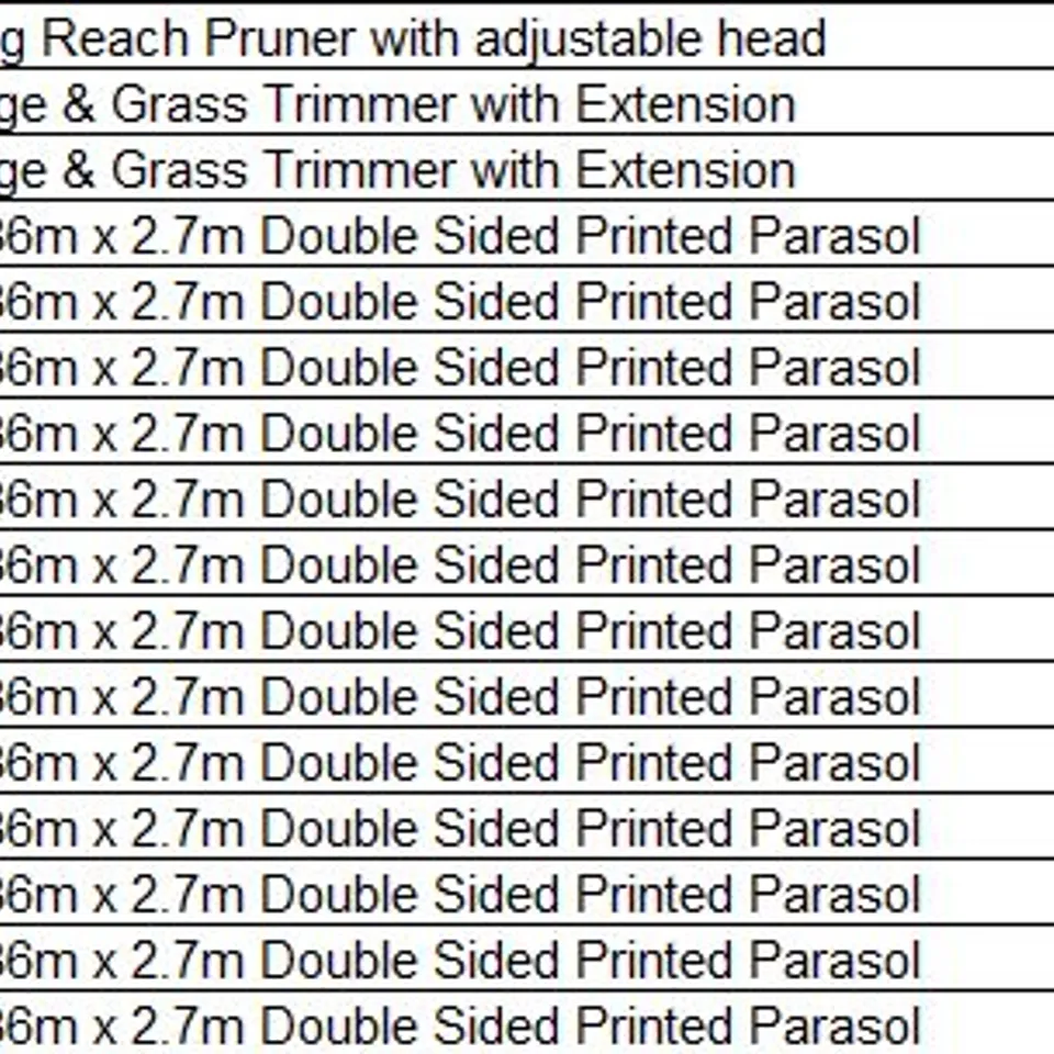 PALLET OF APPROXIMATELY 39 ASSORTED PRODUCTS TO INCLUDE;
