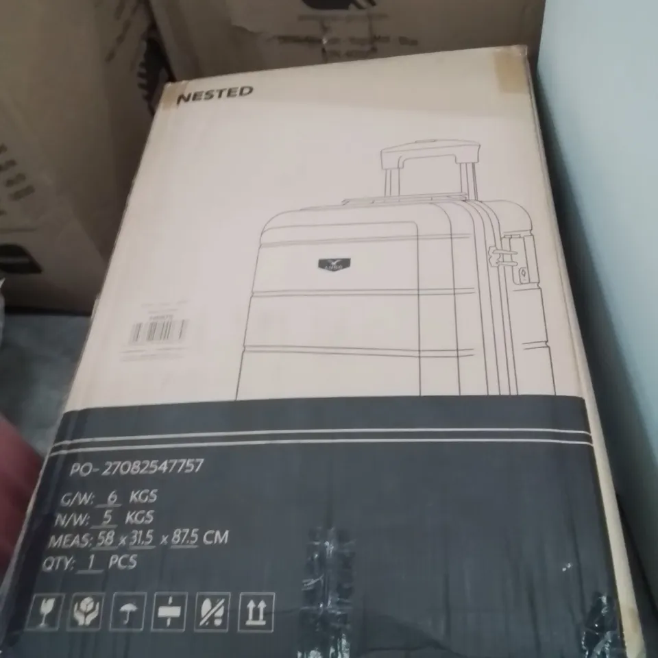 BOXED LUGG JETSET TRAVEL SUITCASE IVORY 32INCH