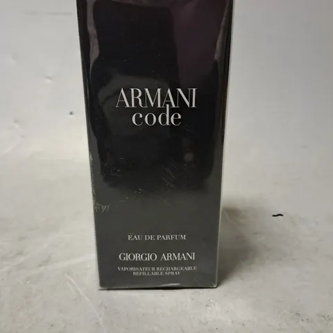 BOXED AND SEALED GIORGIO ARMANI ARMANI CODE EAU DE PARFUM REFILLABLE SPRAY 125ML