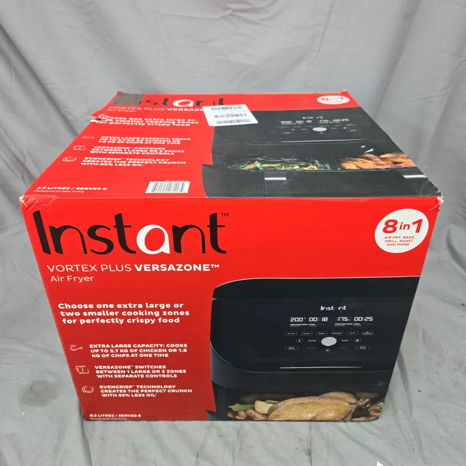 BOXED INSTANT VORTEX PLUS VERSAZONE AIR FRYER